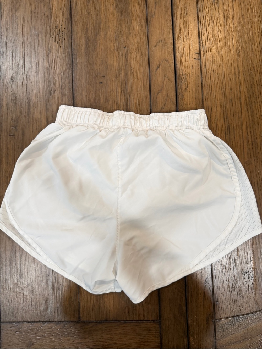Nike Women's White Athletic Mesh-Trim Shorts - Picture 4 of 5